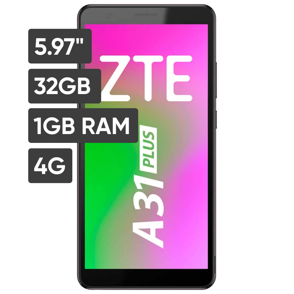 Smartphone ZTE BLADE A31+ 5.97 1GB 32GB 5MP Negro - Oechsle