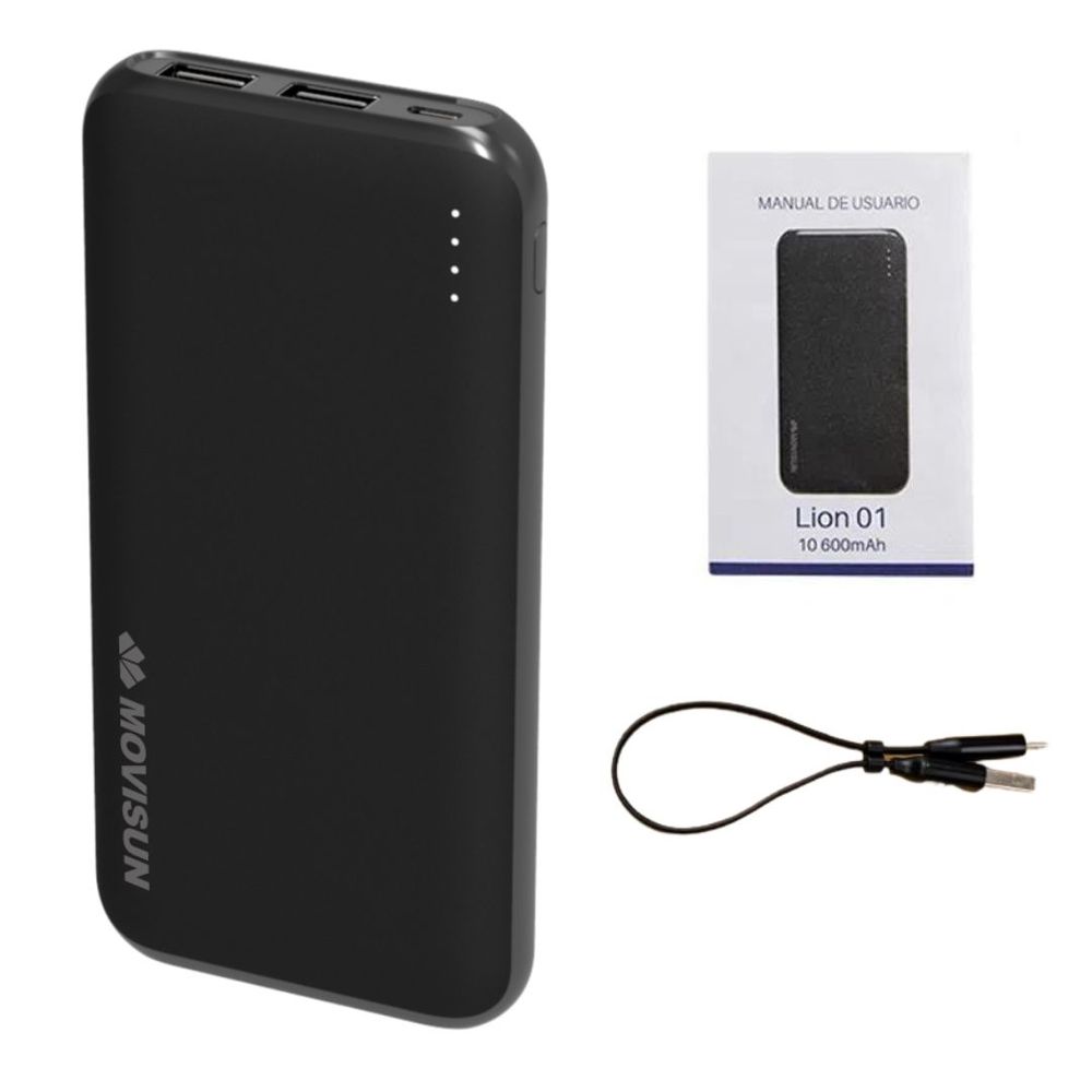 Cargador Portátil PoweBank 10 600mAh Movisun Lion 01