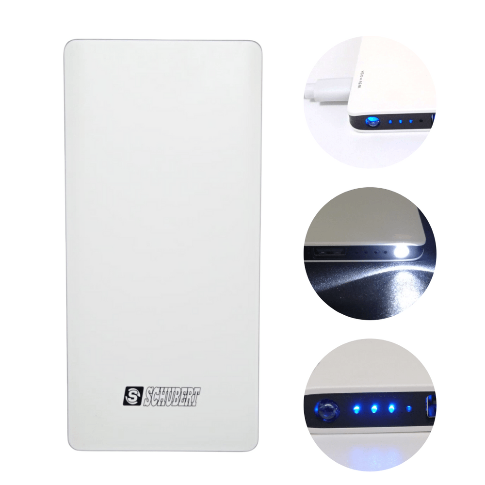 Power Bank 8000 mAh Con Cable USB 2 Puertos Schubert
