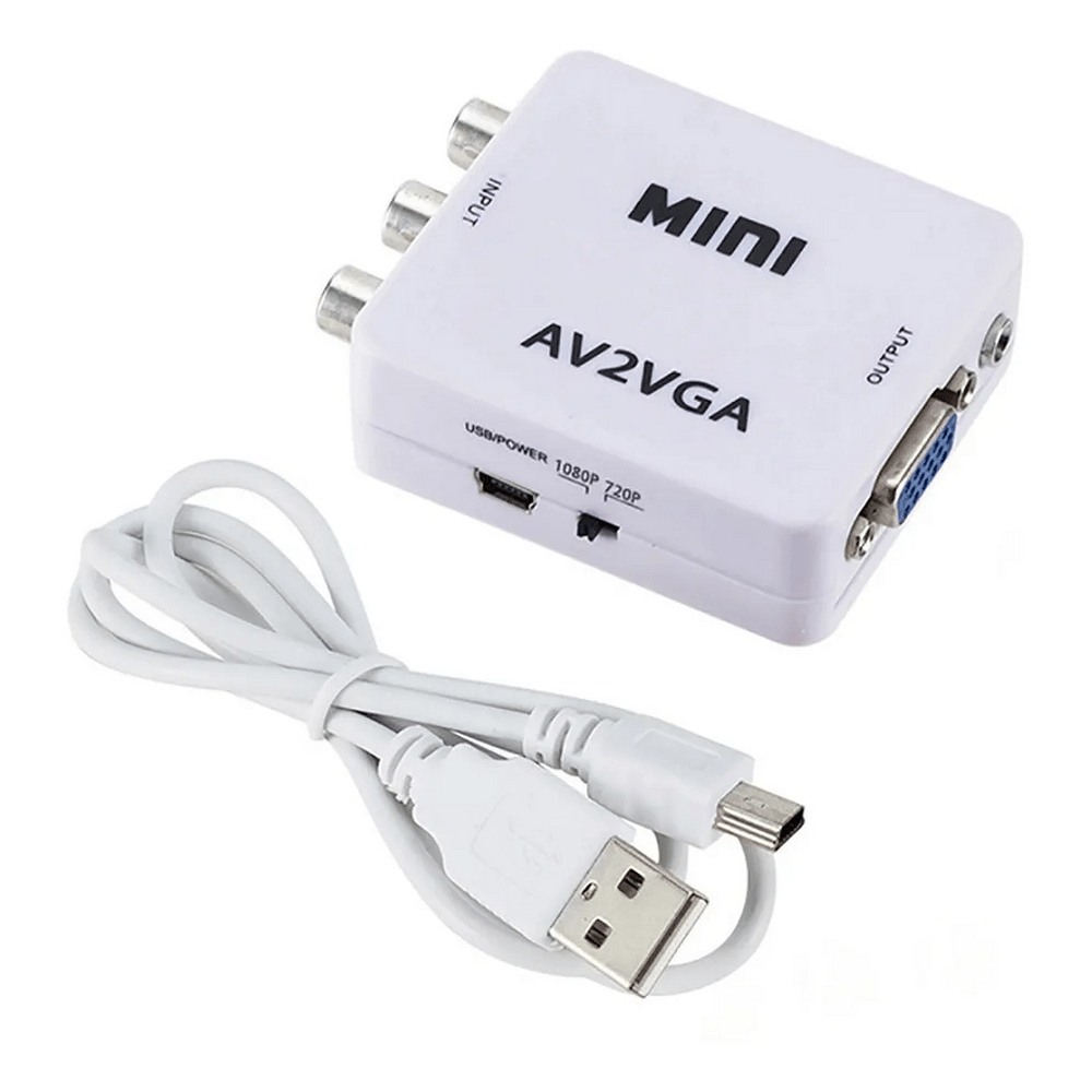 Convertidor Adaptador Video RCA AV a VGA