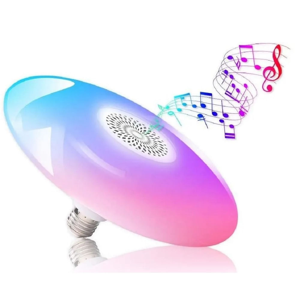 Foco Led Parlante ufo bluetooth RGB + control YOHAD 48W