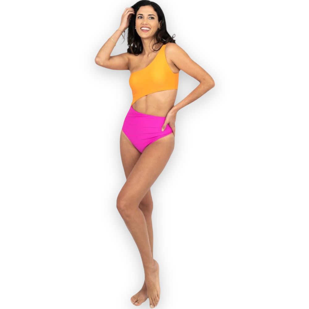 Trikini para Mujer Atenas Color Naranja Fucsia S