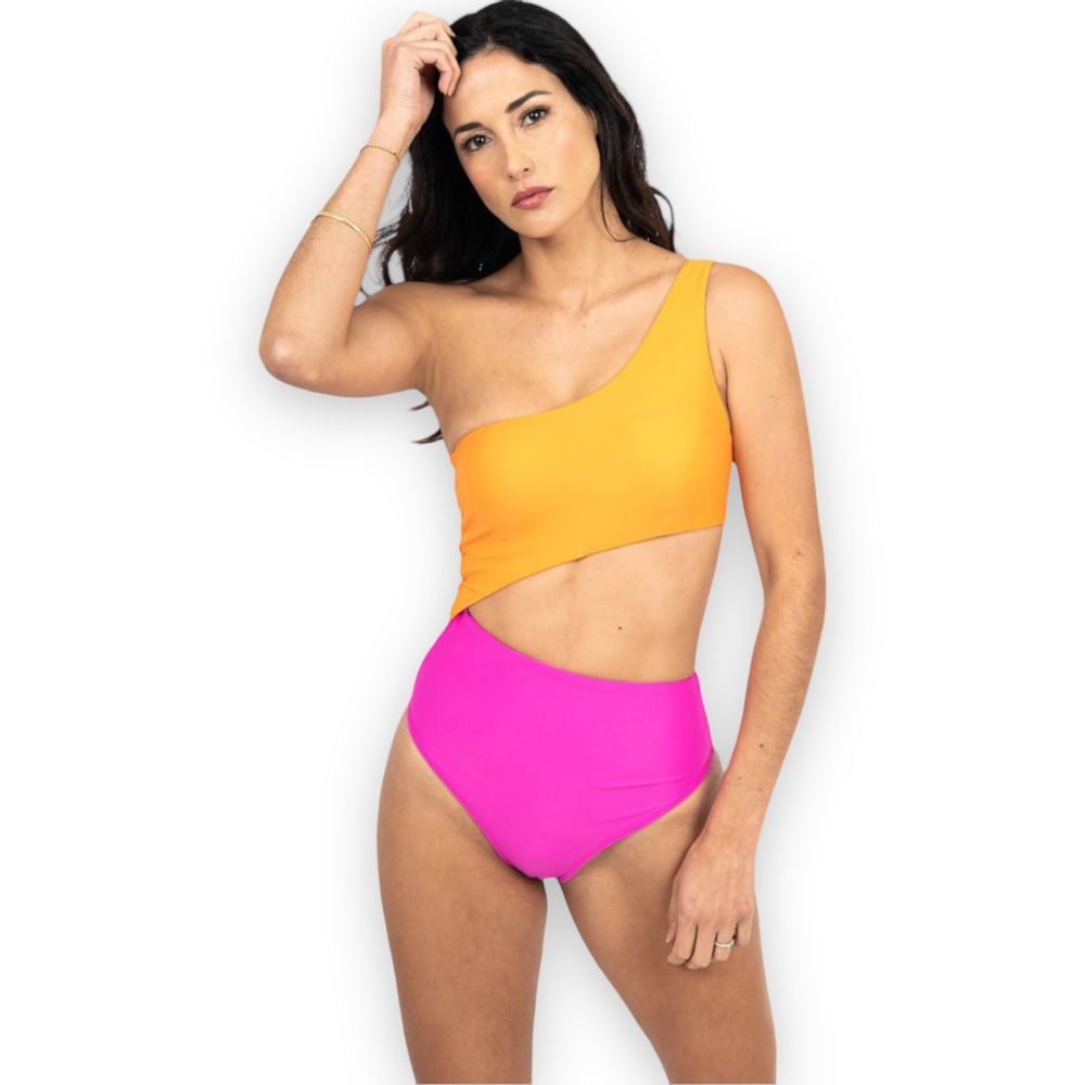 pacífico Mismo cooperar Trikini para Mujer Atenas Color Naranja Fucsia S | Oechsle - Oechsle