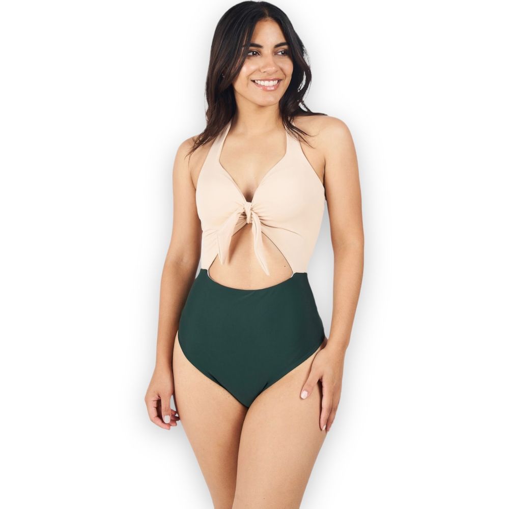 Trikini Mujer Venecia Color Crema Verde | Oechsle - Oechsle