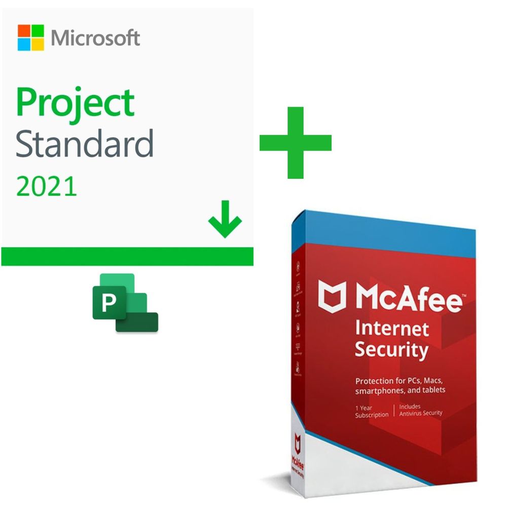 PROMO: Project Standard 2021 + Mcafee Int Security 5PC (Digital)