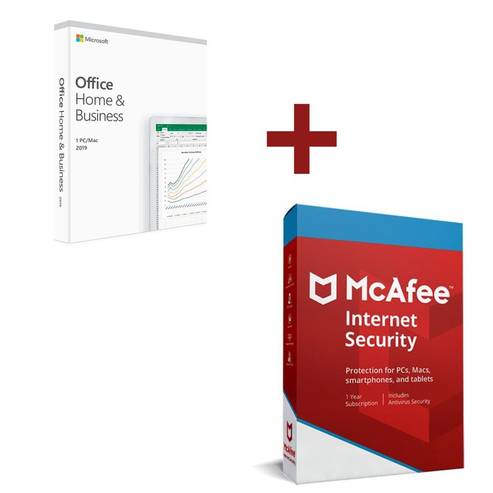 PROMO: Office Home Business 2019 + Mcafee Int Security 5PC (Digital)