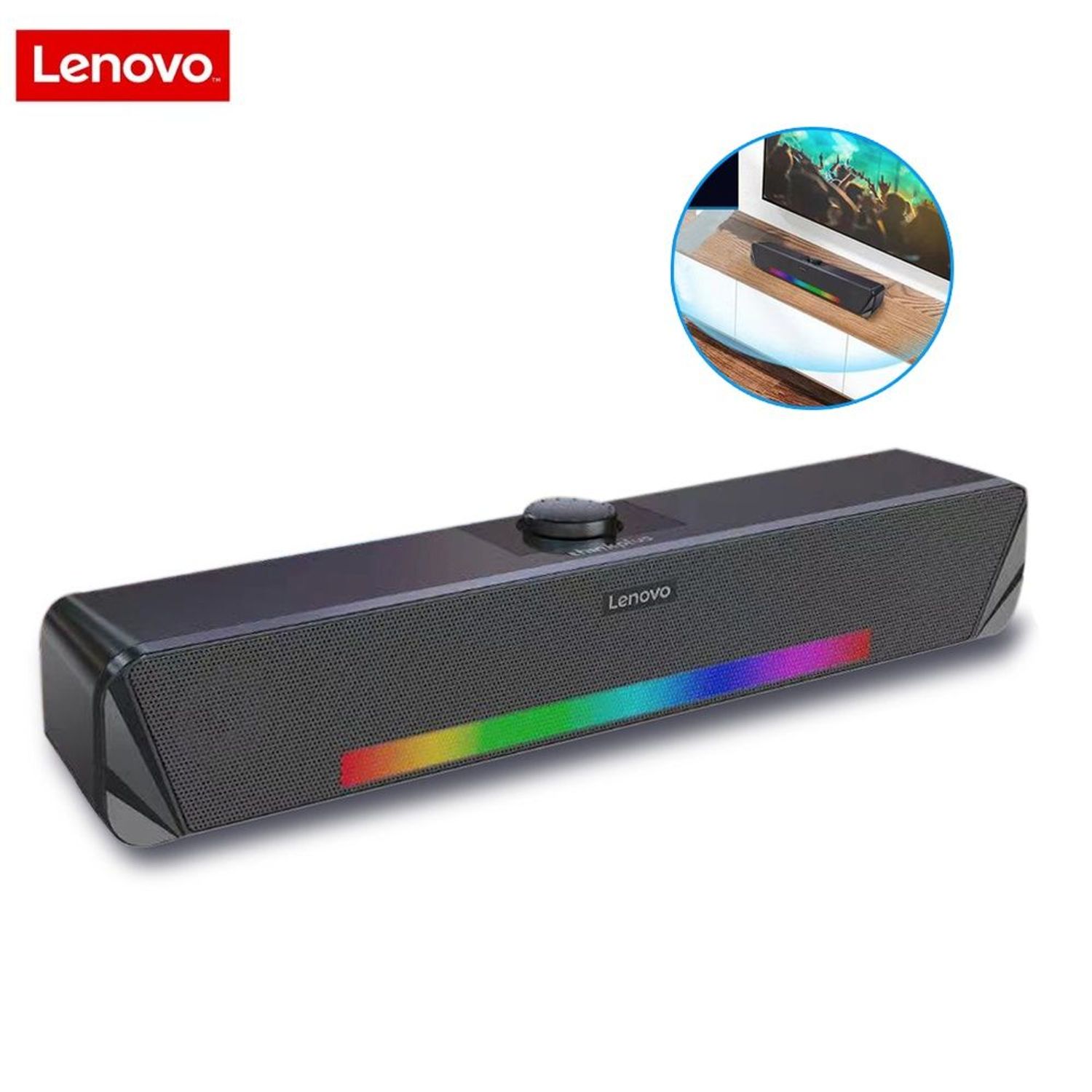 Lenovo TS33 Bluetooth 5.0 RGB Speaker Audio 360 Home TV Barra de