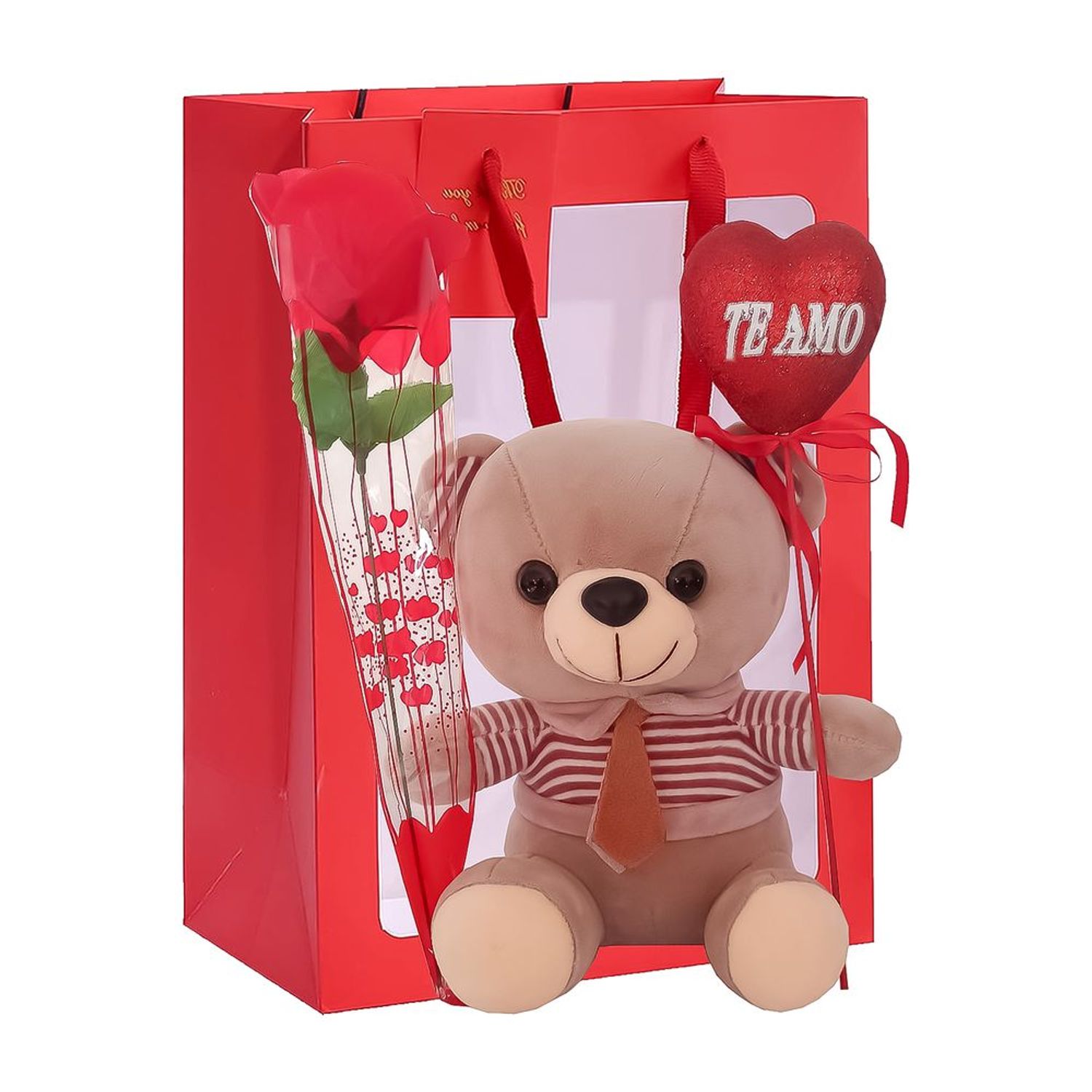  Regalos del día de San Valentín, oso de rosa, regalos del día de  San Valentín para ella, oso de peluche de rosa, oso de peluche de rosa para  siempre, regalo para