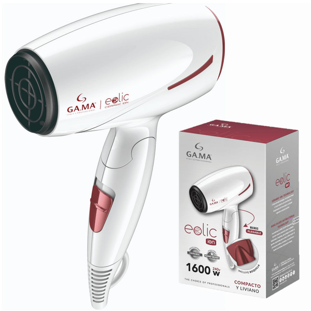 Secadora Gama Eolic 1600w Plegable Ceramic Ion