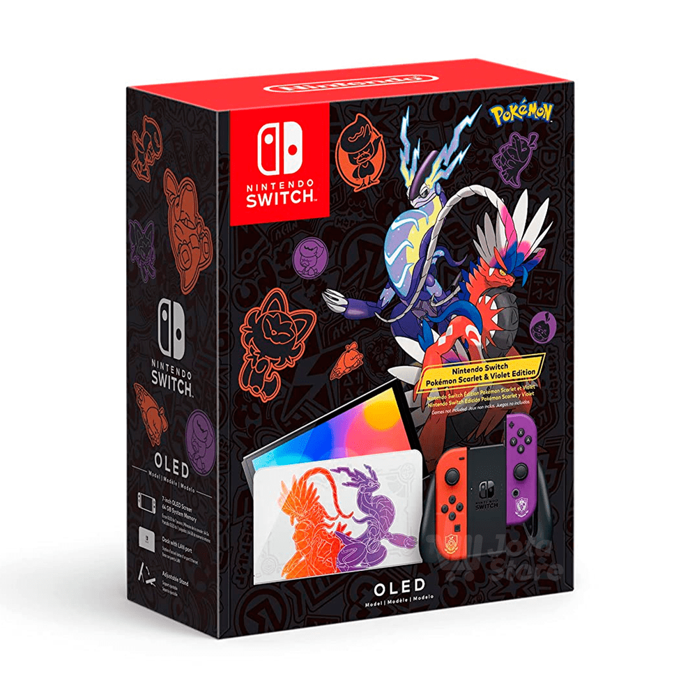 Consola Nintendo Switch OLED Pokemon Edici n Scarlet Viole Knasta Per 
