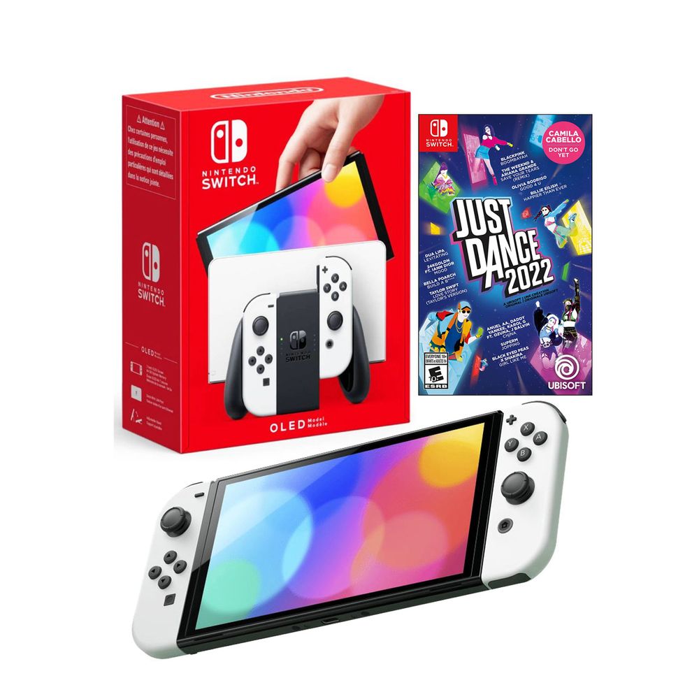 Consola Nintendo Switch Oled Blanca + Just Dance 2022