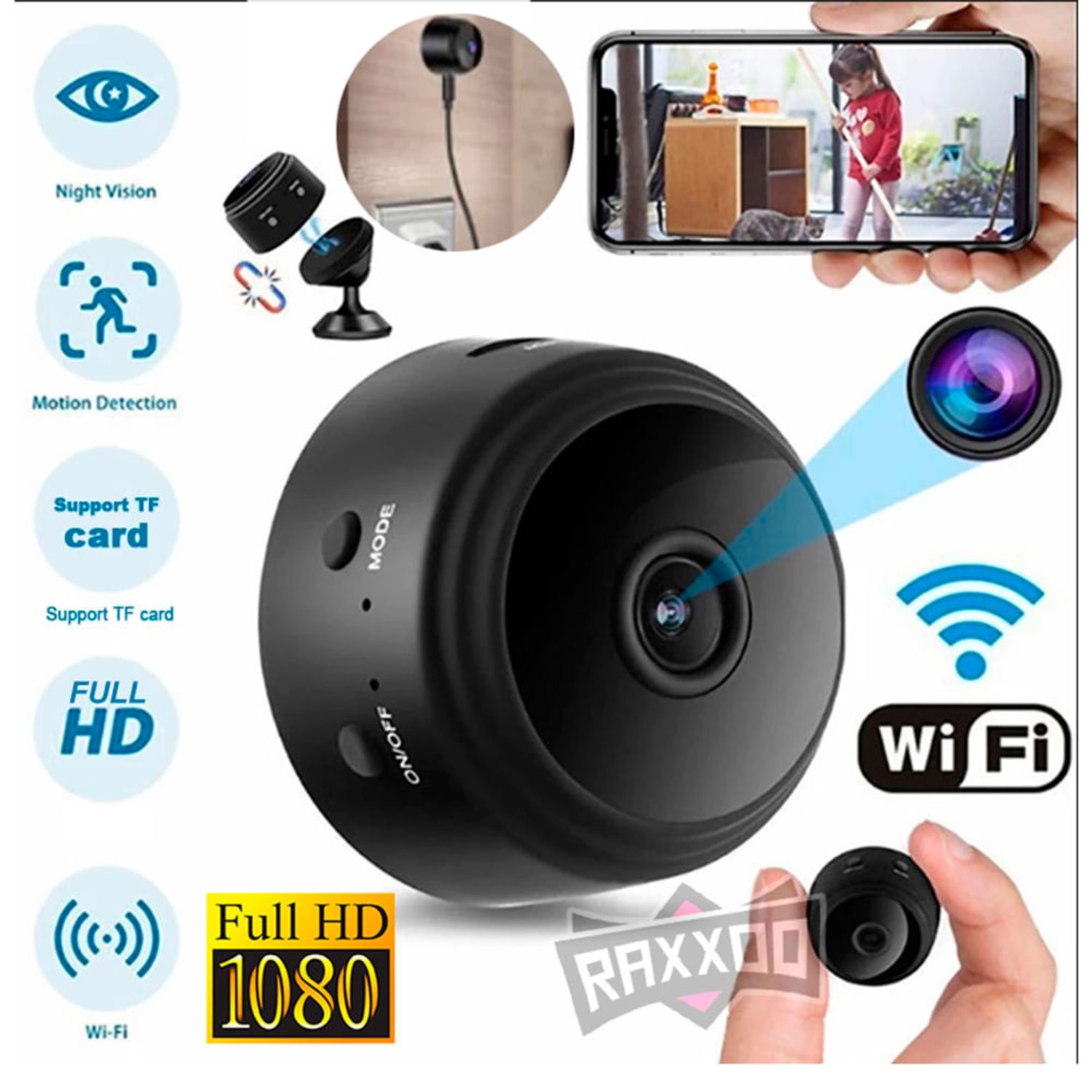 Mini Camara Seguridad HD tipo cámara Espía Vigilancia IP | Oechsle - Oechsle