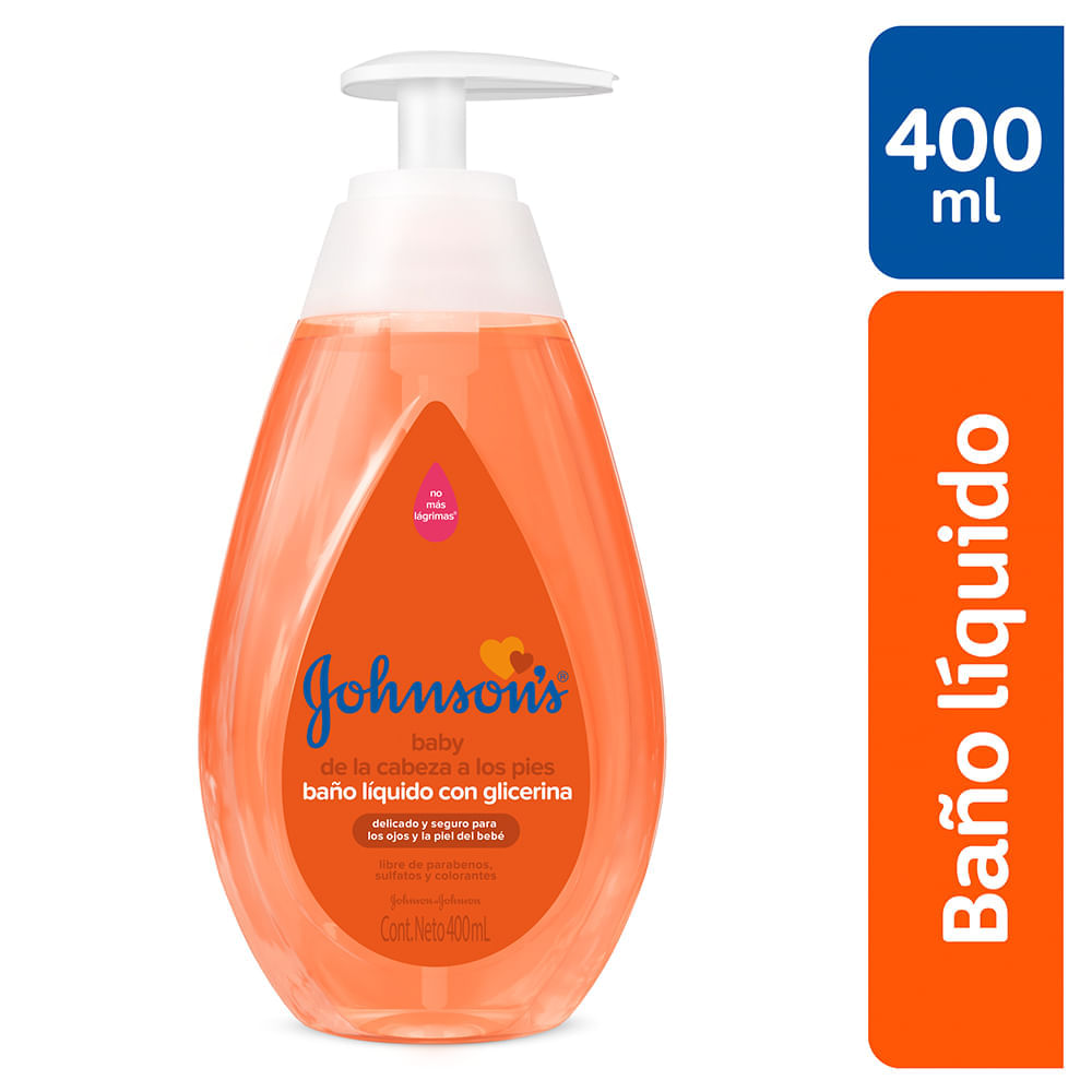 Baño Líquido Cabeza a Pies Johnsons con Glicerina 400ml