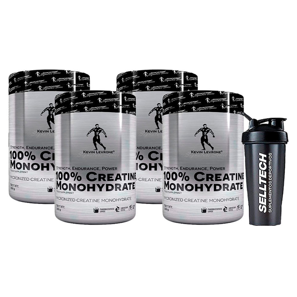 Pack Kevin Levrone Creatina Monohidratada 300gr X4