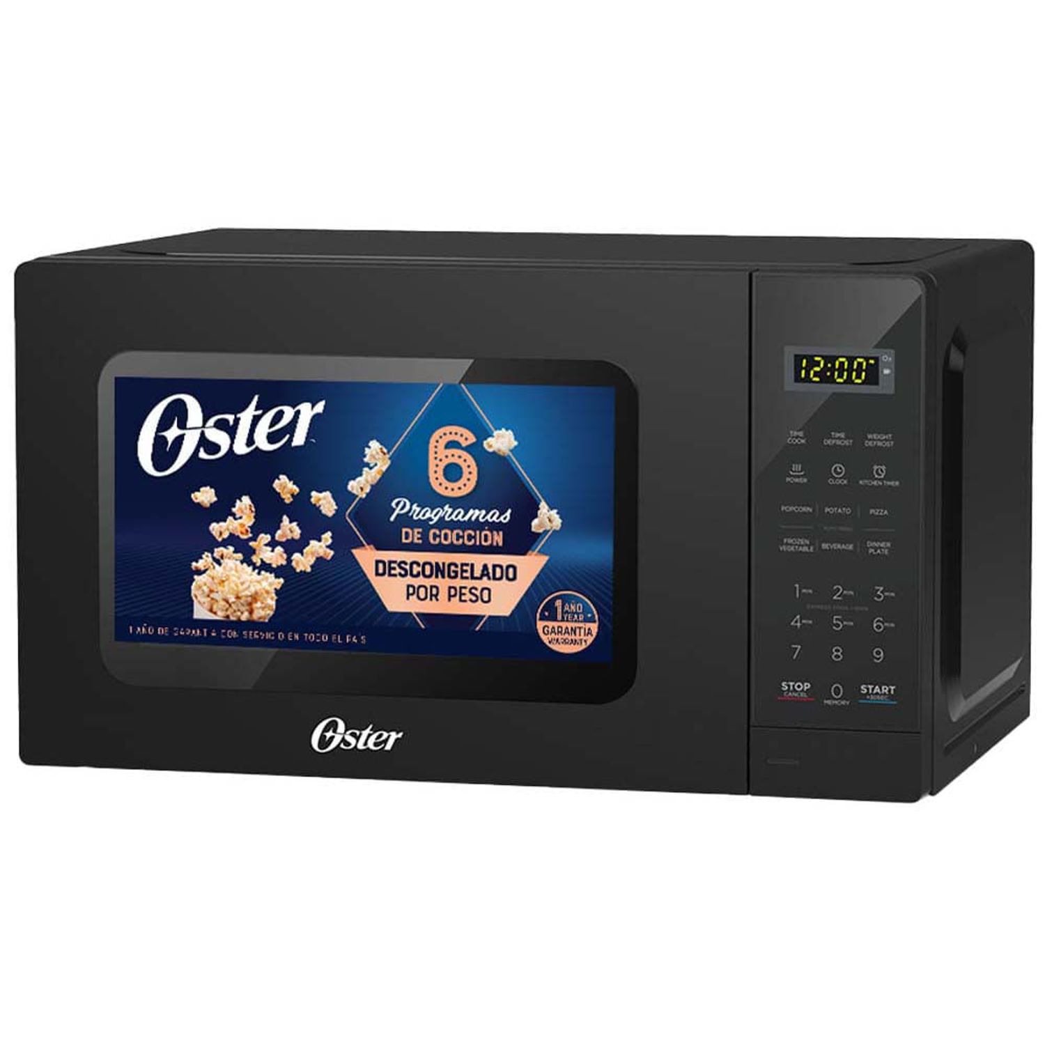Horno Microondas OSTER 20L POGME2702 Negro - Oechsle