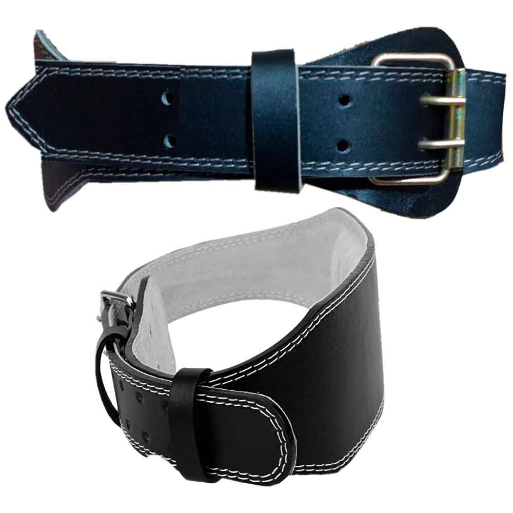 Correa de Cuero Dhark para levantar Pesas de Color Negro Talla S ...
