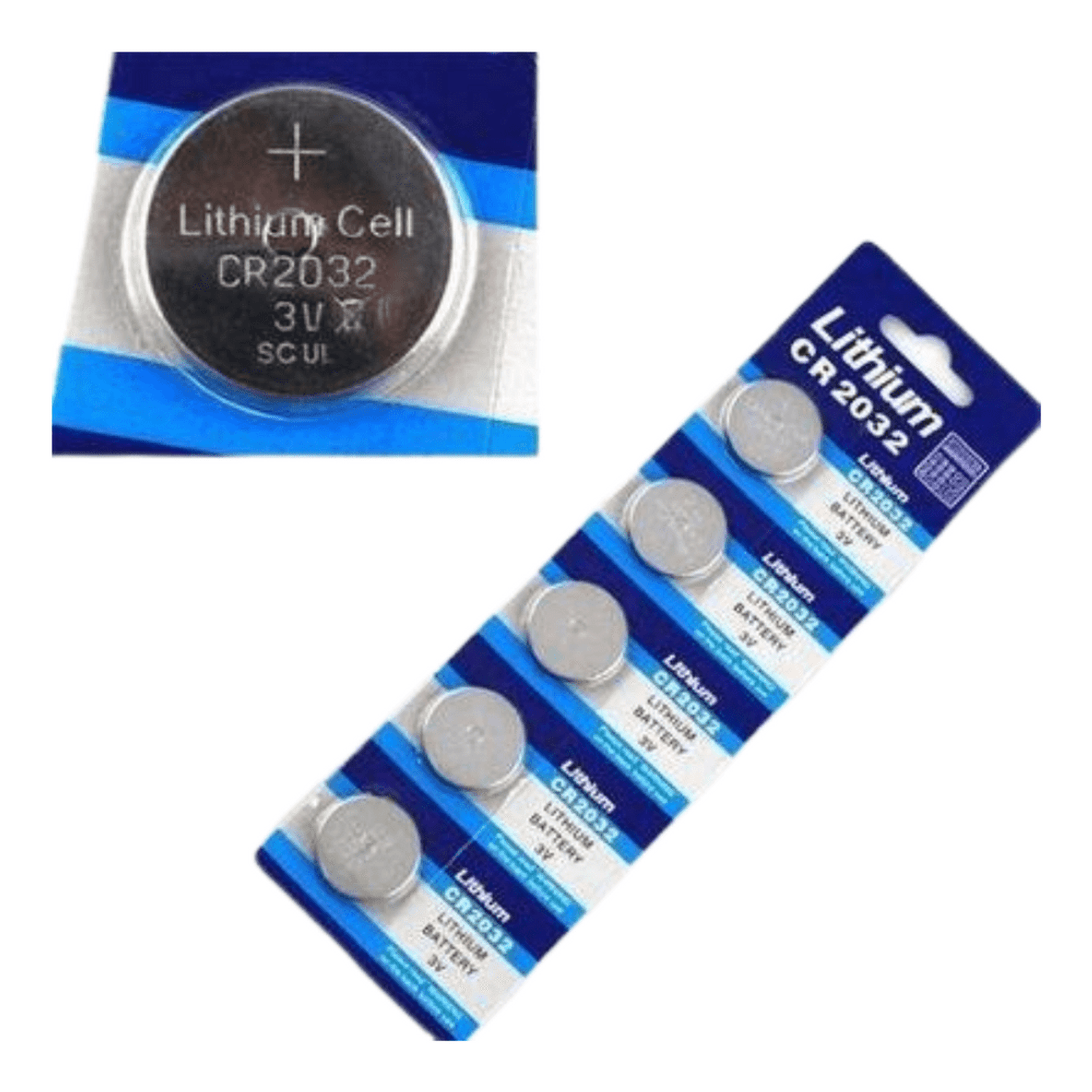  Un paquete (1) (2 pilas) Panasonic CR2032 pila botón de Litio  3V, embalaje blíster : Salud y Hogar