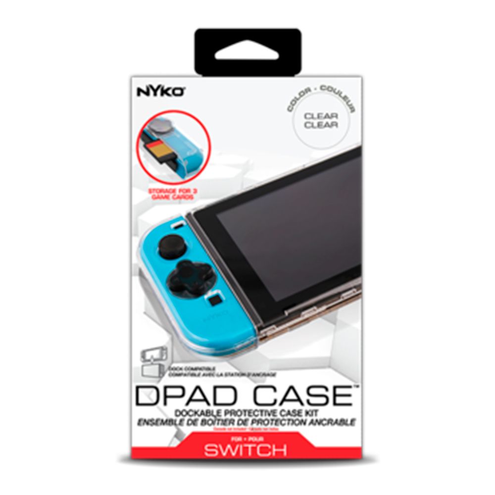 Estuche Protector Nyko Dpad para Nintendo Switch Transparente