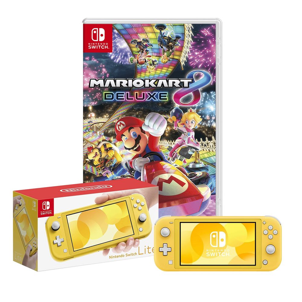 Consola Nintendo Switch Lite Amarillo + Mario Kart 8 Deluxe