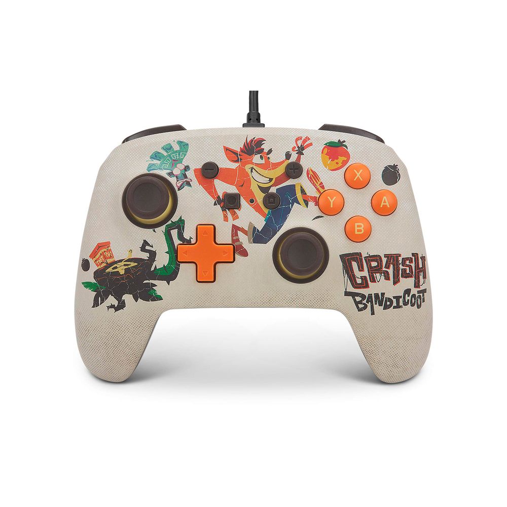 Mando PowerA Enhanced Wired Controller Nintendo Switch Quantum Crash