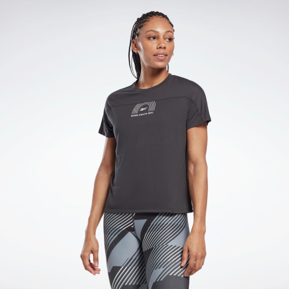 Polo Deportivo para Mujer Reebok Ht4924 Wor Supremium Tee Gris