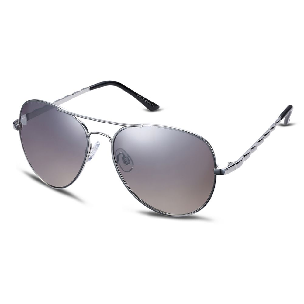 Lentes de Sol para Hombre Luzsa Malé Plateado Mercurio Blanco ZL001