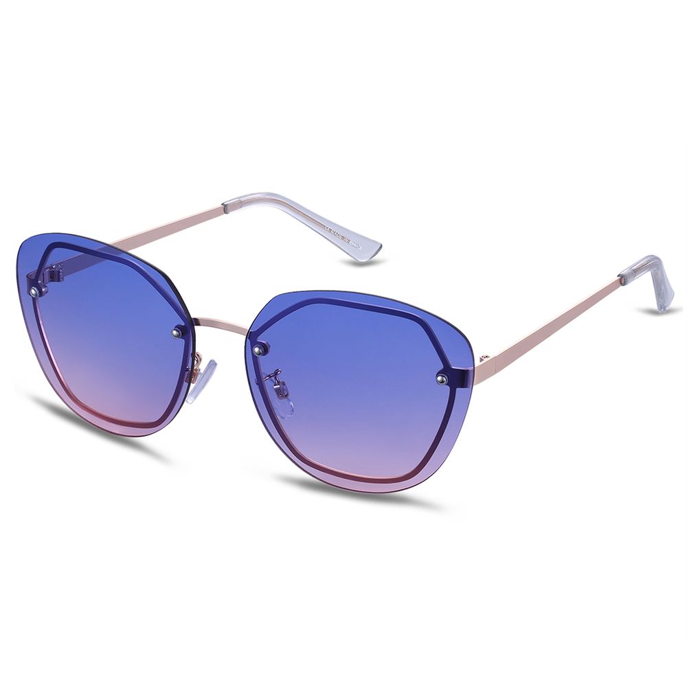 Lentes de Sol para Mujer Luzsa Acra Dorado Azul ZL004D