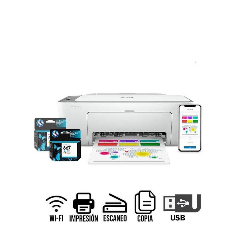 Impresora Multifuncional HP 2775 (Wifi)