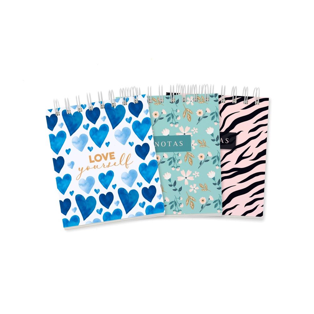 Set de Libretas Ingenial Love Yourself X3