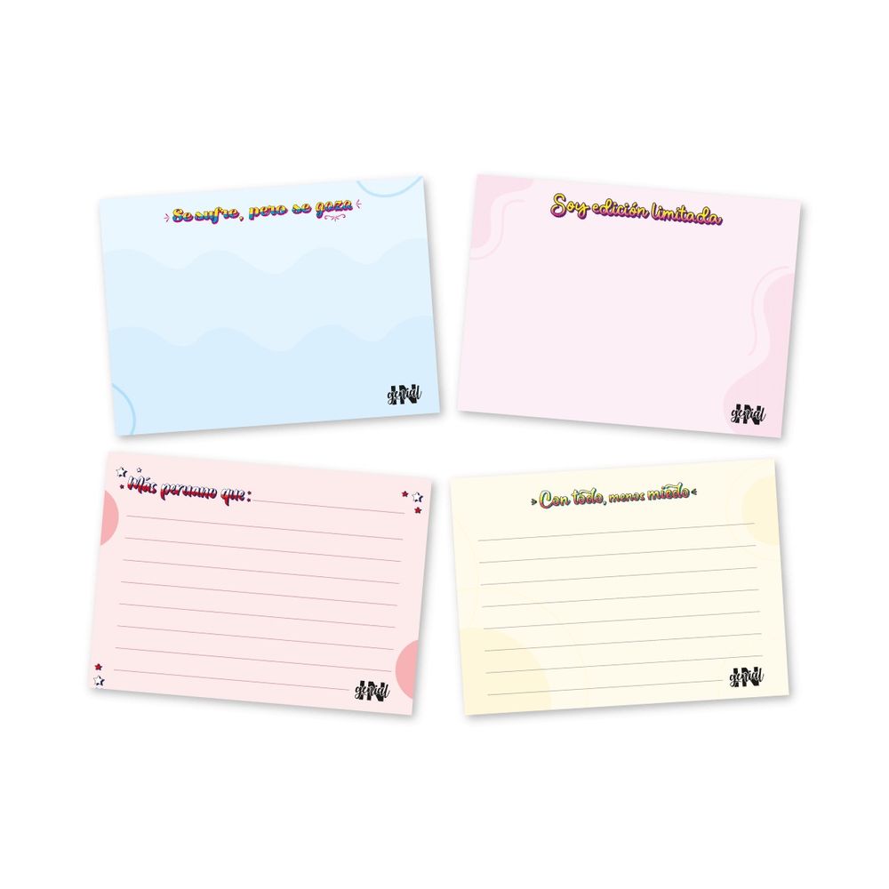 Set de Notas Klads Perú X4