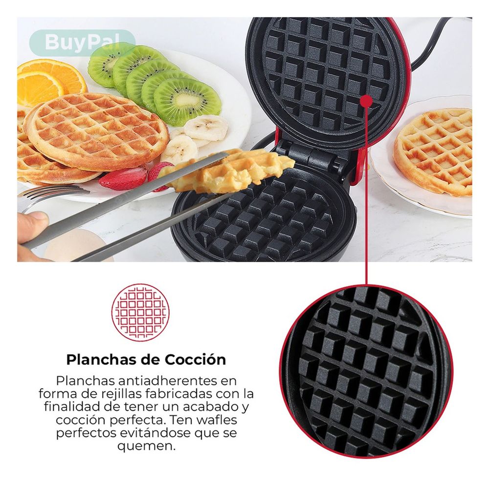 Mini sartén antiadherente para hacer 4 panqueques, plancha para