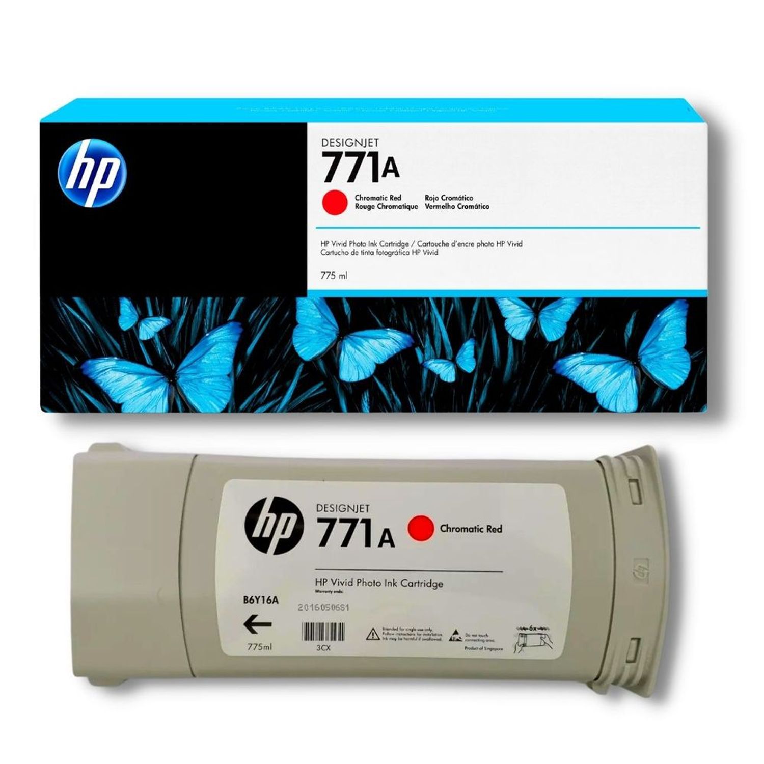 Cartucho de Tinta HP 771A Rojo Cromatico (B6Y16A) | Oechsle - Oechsle