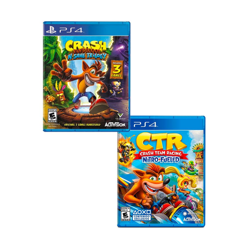 Crash Team Racing + Crash Bandicoot N. Sane Trilogy Ps4