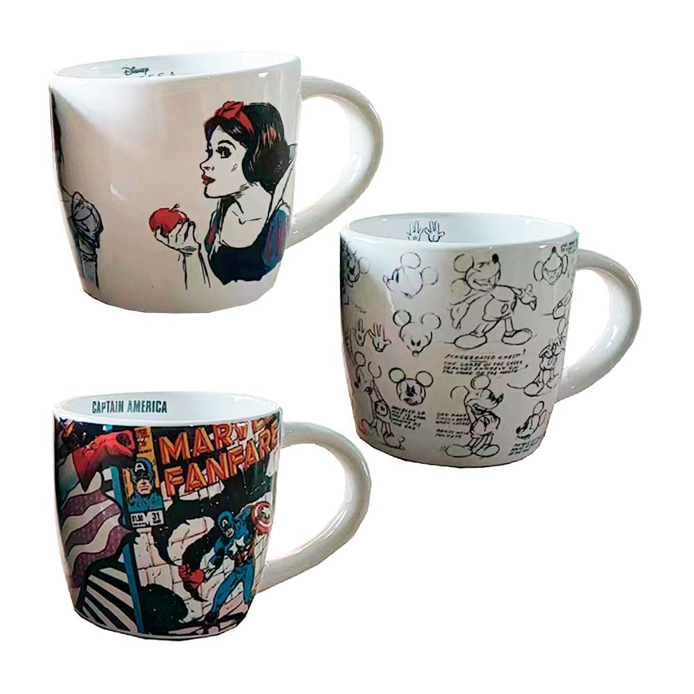 Tazón Ovalado Cerámico Disney Modelo Ovalado Blanco de 150 cm