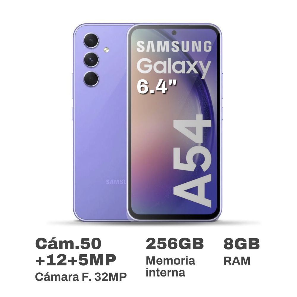 Celular Samsung Galaxy A54 6.4"" 8GB RAM 256GB Violeta