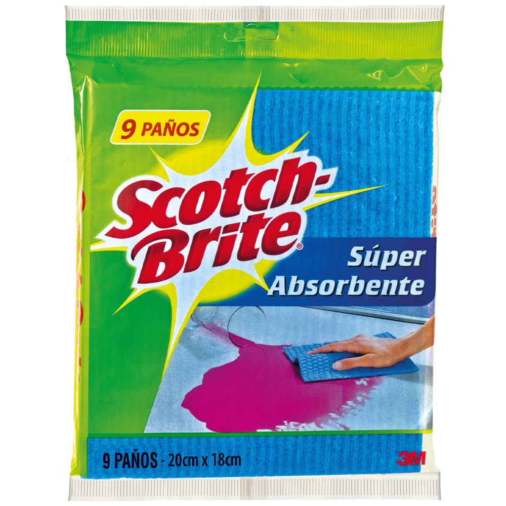 Paño Absorbente SCOTCH BRITE Paquete 9un