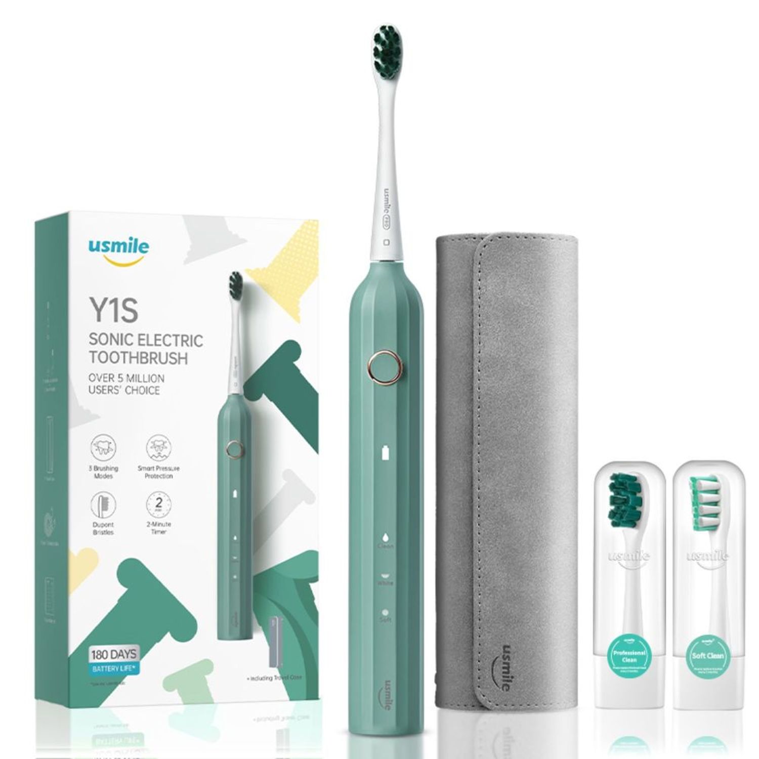 Estuche de viaje para cepillo de dientes eléctrico de plástico para Oral-B  Pro Series, 2 paquetes (azul y verde)