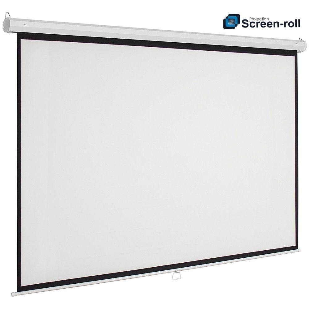 Ecran p/proyección SCREEN ROLL 100"" formato 16:9 FULL HD (2.10 mts x 1.20 mts x 2.40 mts diagonal)