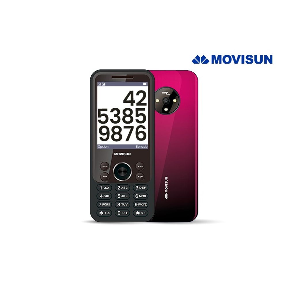 Celular Básico 3G Movisun APLO K31 Dual SIM Rojo