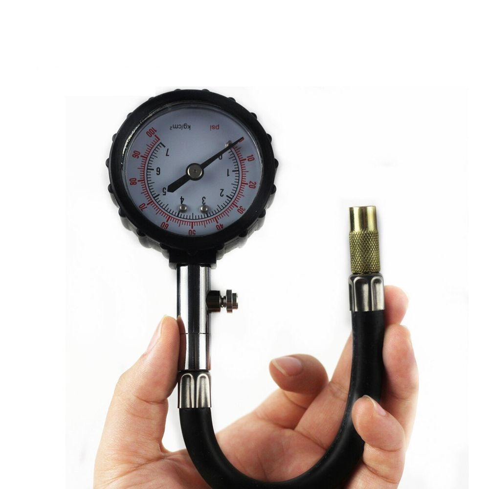 TIRETEK Medidor de presión de neumáticos para automóviles (0-60 PSI) –  Medidor de presión de neumáticos para neumáticos, medidor de presión de  aire