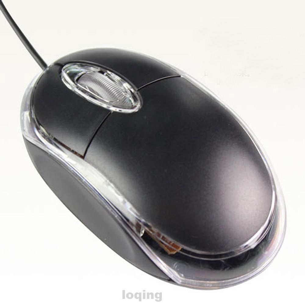 Mouse Alámbrico USB Ratón Óptico Luz PC Laptop Computadora