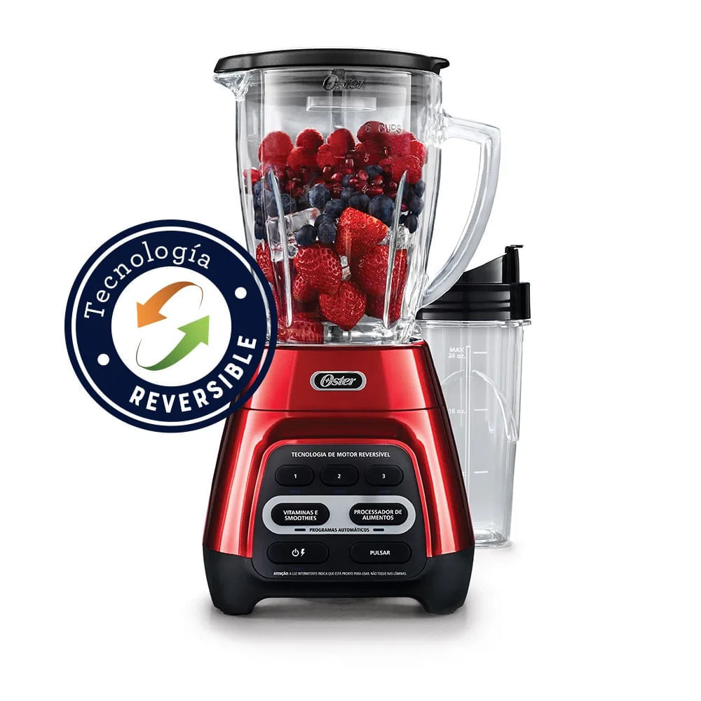 Licuadora Oster con tecnología reversible vaso Blend Go BLSTPYG1210RBG