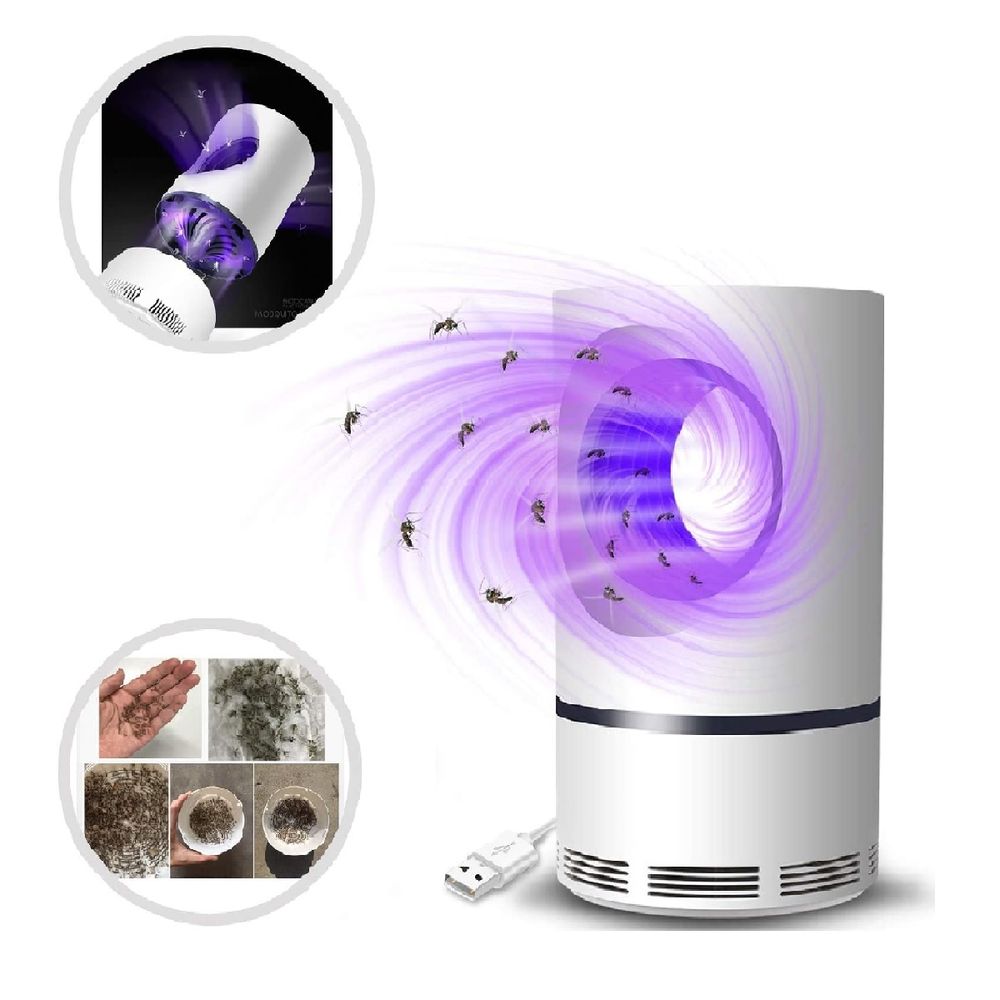 Lámpara Led Antimosquitos USB con Luz UV Blanco