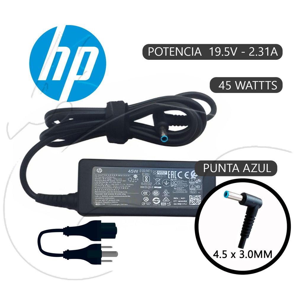 Cargador Portatil HP Punta Azul 19v - 3.33A - 65W | Oechsle - Oechsle