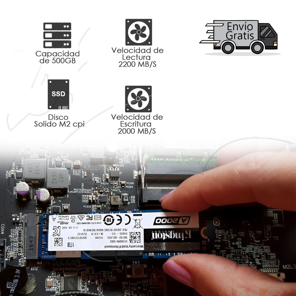 Disco Estado Solido Kingston SSD 250GB M.2 A2000R – Tecno Center