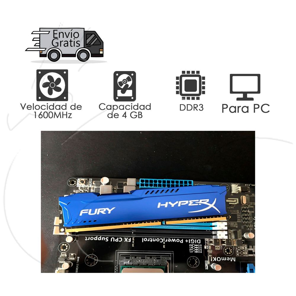 8gb Ram Kingston Hyperx Fury 4gb 1600mhz Ddr3 Fury Ddr3 4gb Hyperx