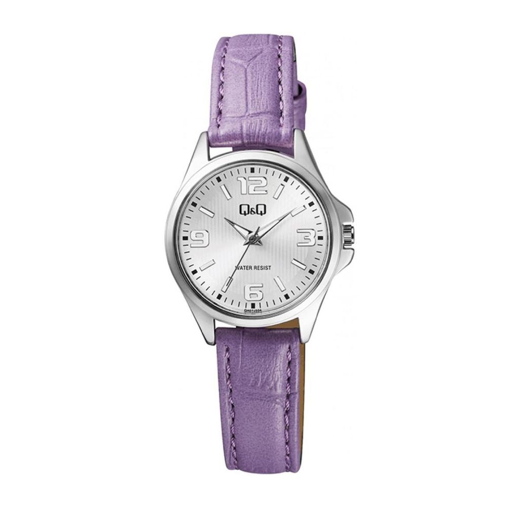 Reloj Q&Q Mujer de Cuero Lila