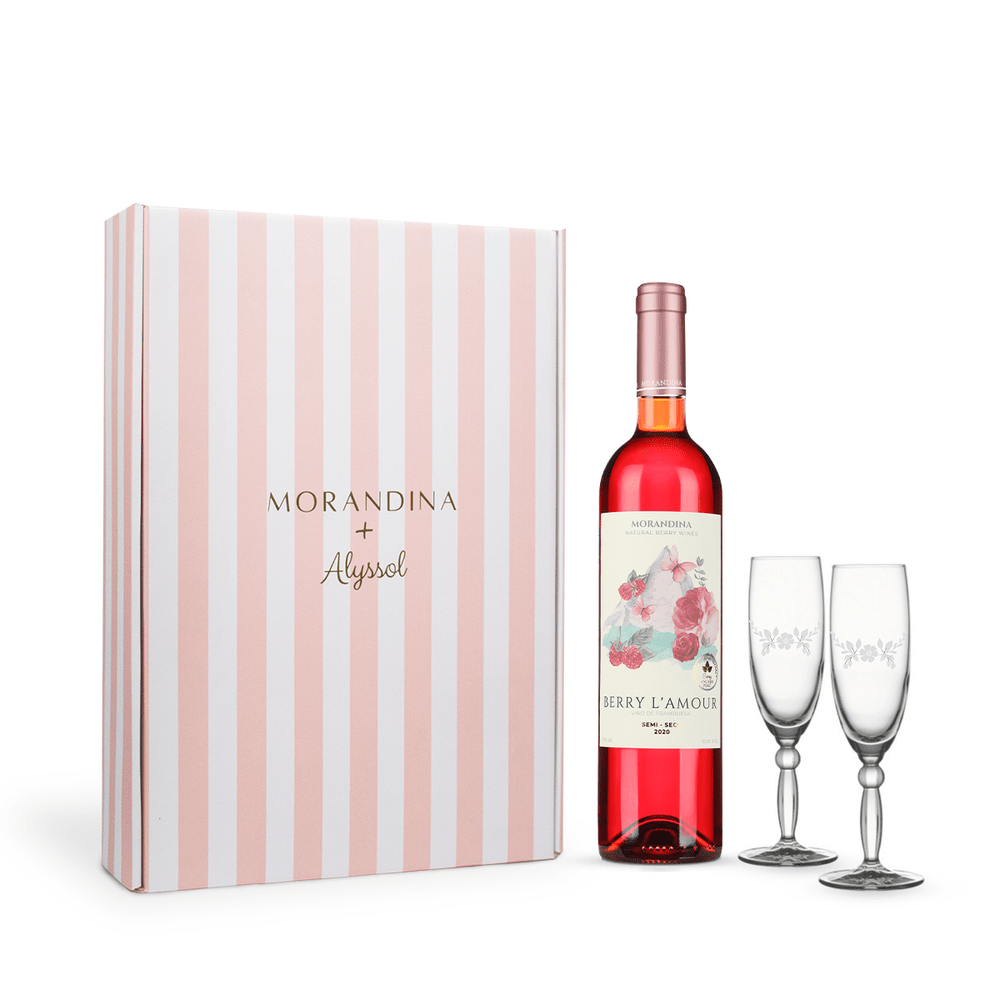Set Berry Woman Berry L'Amour semiseco 750ml + 2 copas