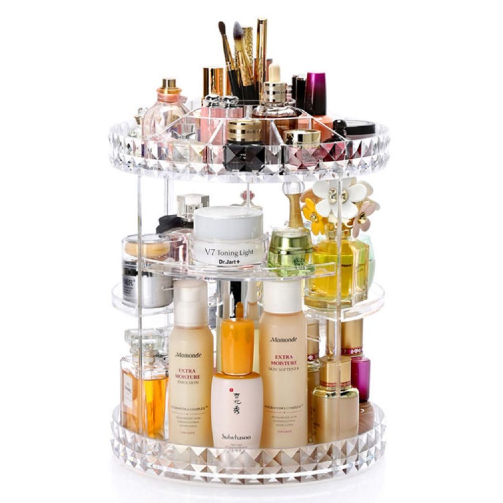 Organizador de Maquillaje - Millennial Import- Acrílico Giratorio 360°
