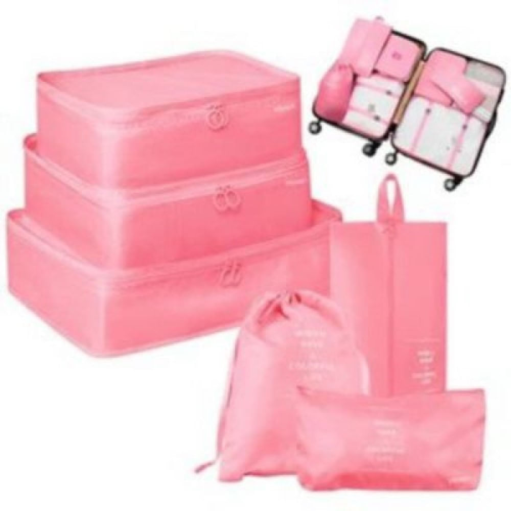 Set Organizadores de Maleta Bolsas Impermeable para Viaje 6PCS Melón